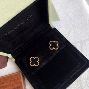 Van Cleef & Arpels four-leaf stud earrings